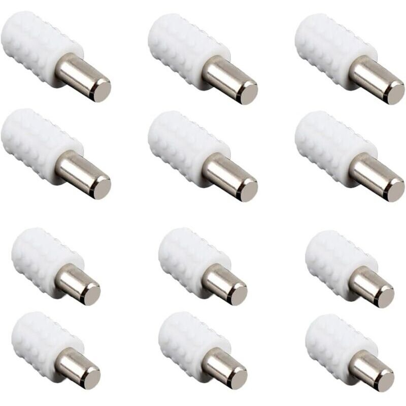 12 Pcs Taquet, Support D'Étagère Étagère Broches Cheville Etagere Supports,pour Armoire Bureau Accessoires，8 mm x 16 mm et 8 mm x 21 mm
