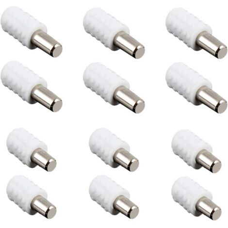 12 Pcs Taquet, Support D'Étagère Étagère Broches Cheville Etagere Supports,pour Armoire Bureau Accessoires，8 mm x 16 mm et 8 mm x 21 mm