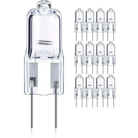 12 pezzi 50 W Gy6.35/G6.35 alogena dimmerabile, base bi-pin 12 V T4 G6.35 820 lm