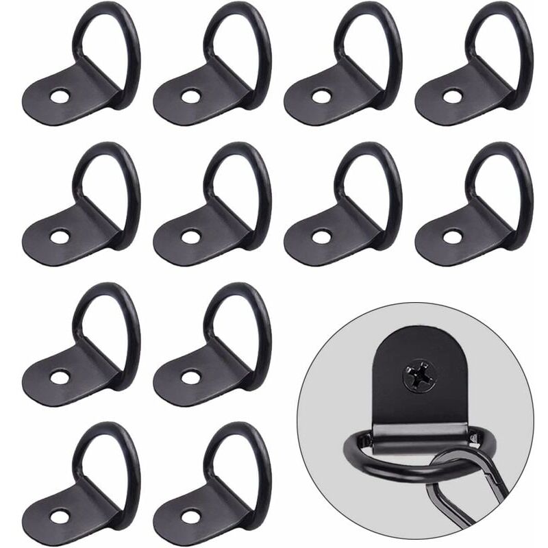 Image of 12 pezzi anello fisso in acciaio inossidabile anello a D anello fisso per rimorchio fisso anello per moto camion kayak utensili elettrici per auto