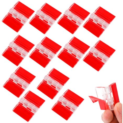 12 pezzi cerniere in acrilico trasparente piccole cerniere per pianoforte cerniere per mobili in plastica trasparente per cassetti fai da te 35x25mm