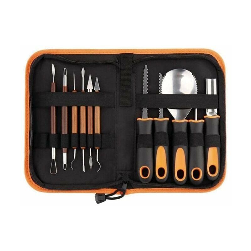 12 Pezzi Kit Intaglio Zucca di Halloween, 12 Pezzi...