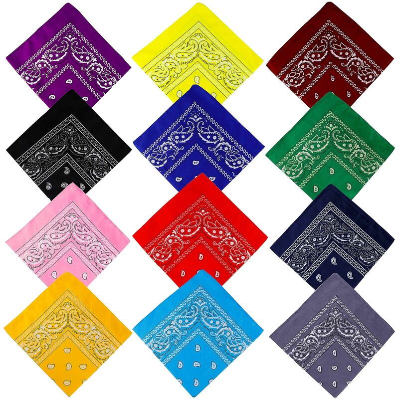 12 pezzi Paisley Square, maschera da ciclismo per