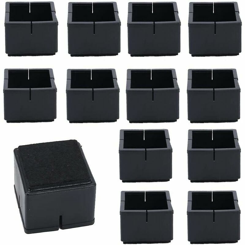 12 Pezzi Tappi per Gambe di Sedia Quadrati 42-48