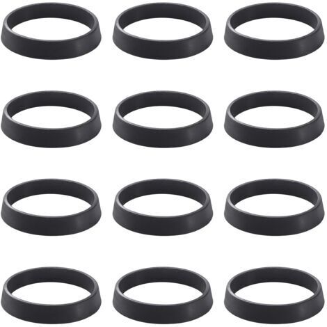 12 Pièces 36x31.5x6 mm Conique Joint D'écoulement de lavabo, Rondelles en Silicone pour Plomberie, Joints pour Siphon, pour Tuyau D'évacuation de 1 1/4 Pouce Siphon Anti-Odeurs D'évier