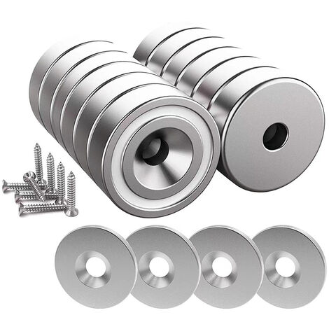 12 Pinces Aimantées Colorées - 31 Mm - Pour Frigo, Tableau Blanc - Acier Inoxydable, Aimant Puissant - 6 Couleurs