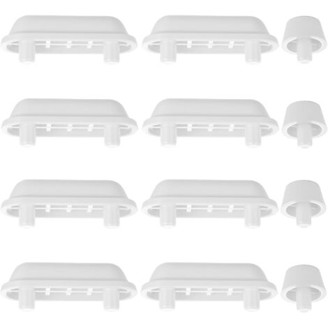 12 Pièces - Amortisseur Siège WC - Pare-chocs Couvercle - Réduction Bruis et Stabilisation pour Toilettes en Bois ou Plastique - Transparent - 2,5x1,5cm