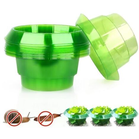 12 Pièces Anti-Limaces et Escargots, Protection Efficace pour Vos Plantes, Colliers de Défense.