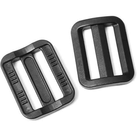 12 pièces attaches coulissantes 3 voies pour sangles de 2,5 cm, fixations ajustables pour bretelles de sac à dos et harnais pour chien