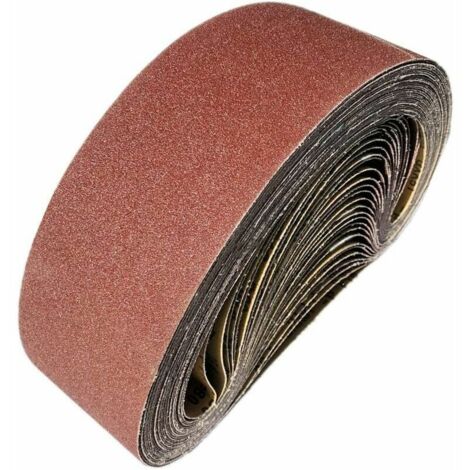 12 pièces Bande de ponçage 915X100MM. Bande abrasive alumine Kit bande abrasive mixte (40/60/80/120/150/240/400) pour ponceuse