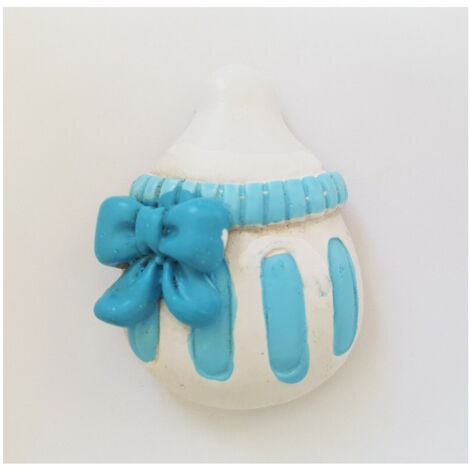 12 Pièces Bonbons De Fête Bouteille En Céramique Bleue Aimant Baptême Naissance