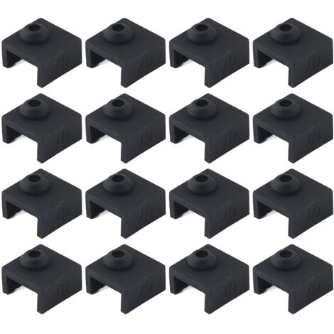12 pièces Capuchon Chauffant en Aluminium avec Manchon Silicone Résistant à 280°C pour Bloc Chauffant MK7/8/9