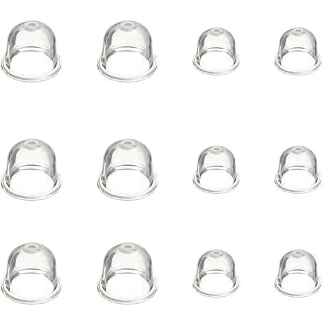 12 Pièces Carburateur Amorce Pompe Ampoule 19 mm et 22 mm Poire Pompe Amorcage Accessoires de Carburateur pour Debroussailleuse Tronçonneuse Souffleur Tondeuse
