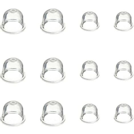 TRIMEC 12 Pièces Carburateur Amorce Pompe Ampoule 19 mm et 22 mm Poire Pompe Amorcage Accessoires de Carburateur pour Debroussailleuse Tronçonneuse Souffleur Tondeuse