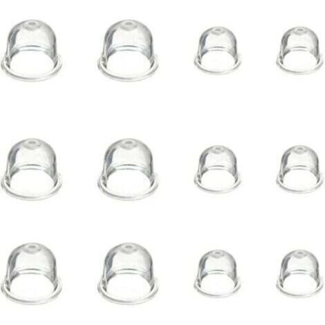 12 Pièces Carburateur Amorce Pompe Ampoule 19 mm et 22 mm Poire Pompe Amorcage Accessoires de Carburateur pour Debroussailleuse Tronçonneuse Souffleur Tondeuse