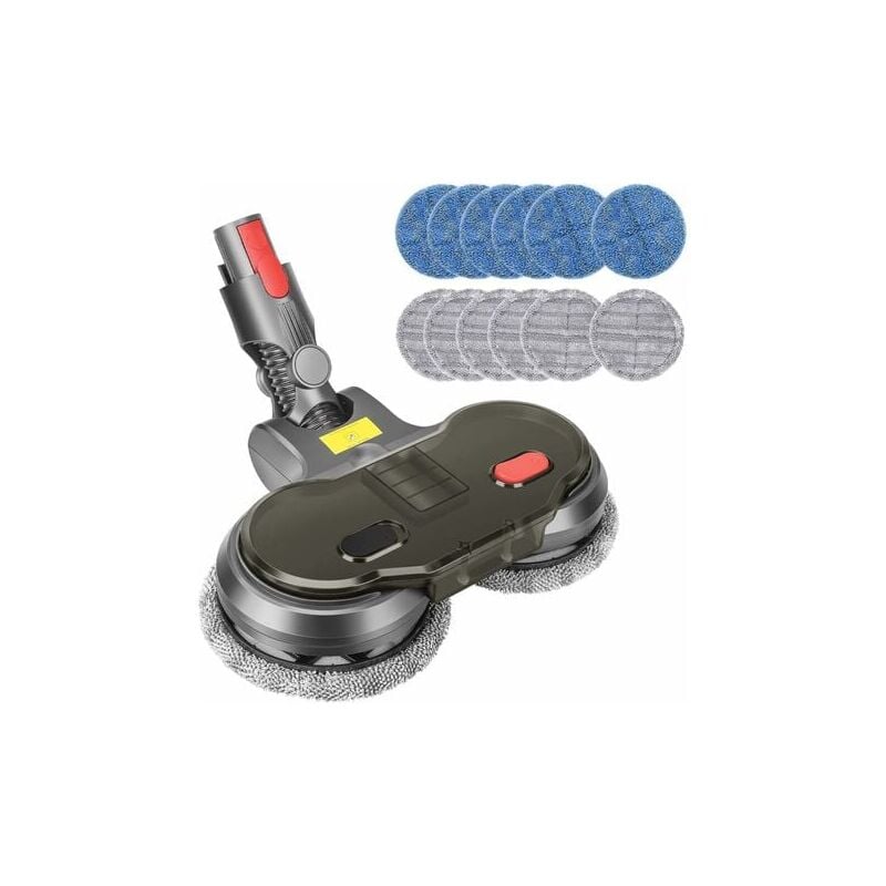 12 pièces, chiffon de vadrouille électrique pour aspirateur Dyson V11 V10 V15 V8 V7,(sans vadrouille)
