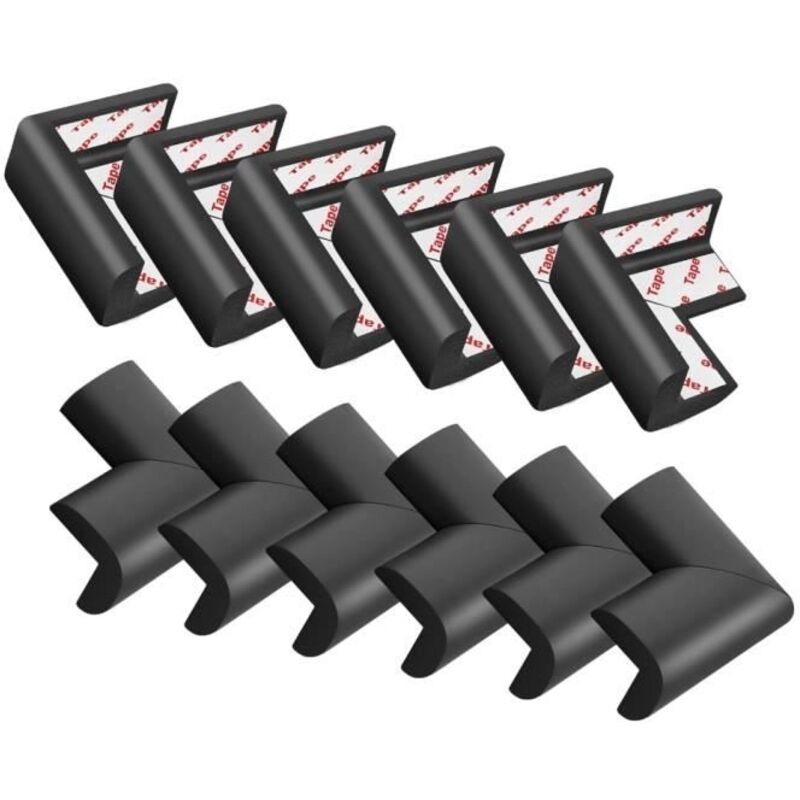 12 Pièces Coin De Table Protection Bebe, Protections Coins en Caoutchouc, Protection Angle Bebe pour Meuble SéCurité Enfant