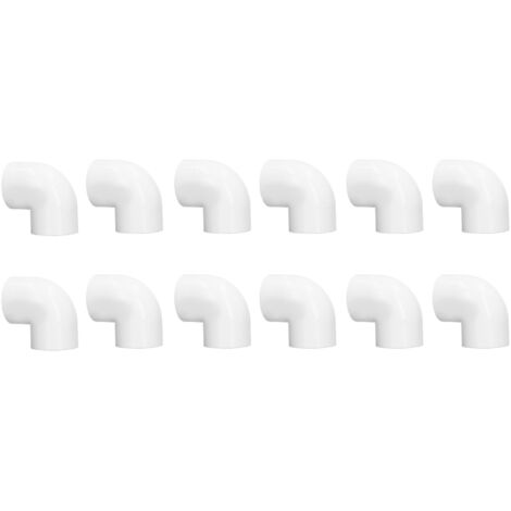 12 Pièces Coude PVC 90° pour Tuyau d'Irrigation 25mm avec Joints d'Étanchéité