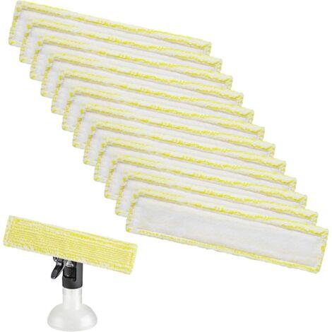 12 Pièces de Rechange l'aspirateur de Vitres pour Kärcher,Tampons d'accessoires pour l'aspirateur de Vitres,Chiffons de Nettoyage en Microfibre,pour Kärcher WV2 WV5 WV6 Plus Premium