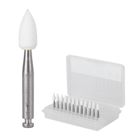 12 pièces Fraises Dentaires Polissage, Kit de Burs pour Pierre Dentaire, Forets Dentaires VW204 Professionnels