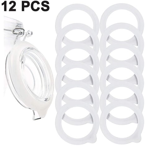 Catime 10 Pièces Joints d'Étanchéité pour Bocal Mason, 94 mm Bagues de  Remplacement en Silicone, Rondelles Anneau Étanche à l'Air pour Couvercle  de Bocaux en Verre (Blanc) : : Cuisine et Maison