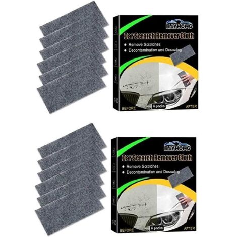 12 Pièces Nano Sparkle Cloth,Chiffon Anti Rayures Pour Voiture,Efface Rayures Chiffon,Pour Polissage De Surface,Peinture