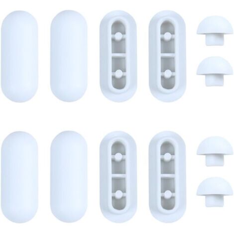 12 Pièces Patins pour Abattant WC, Amortisseur WC, tampons pour abattant de WC, pour Siège de Toilette D\'amortisseurs, Abattant WC Tampon de Remplacement de Toilette, pour les Hôtels Familiaux