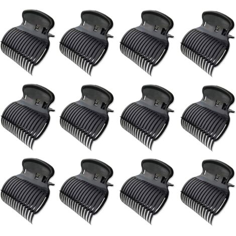 12 Pièces Pinces à Rouleau Chaud Clips de Rouleau Chaud Remplacement de Clips de Griffe de Bigoudi en Plastique Pinces à Rouleaux