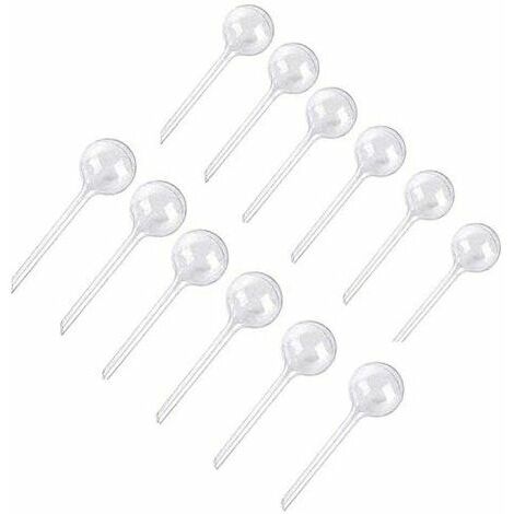 12 PièCes Plante Arrosage Ampoules Automatique Auto-Arrosage Globes en Plastique Boules Jardin Dispositif d'eau Arrosage Ampoules pour Plante (Petit, transparent)
