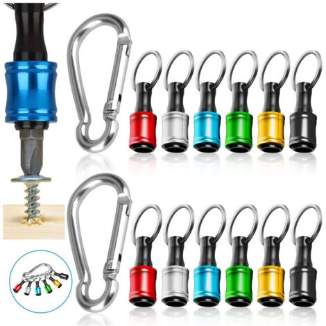 12 pièces porte-embouts hexagonaux 1/4" barre extension changement rapide