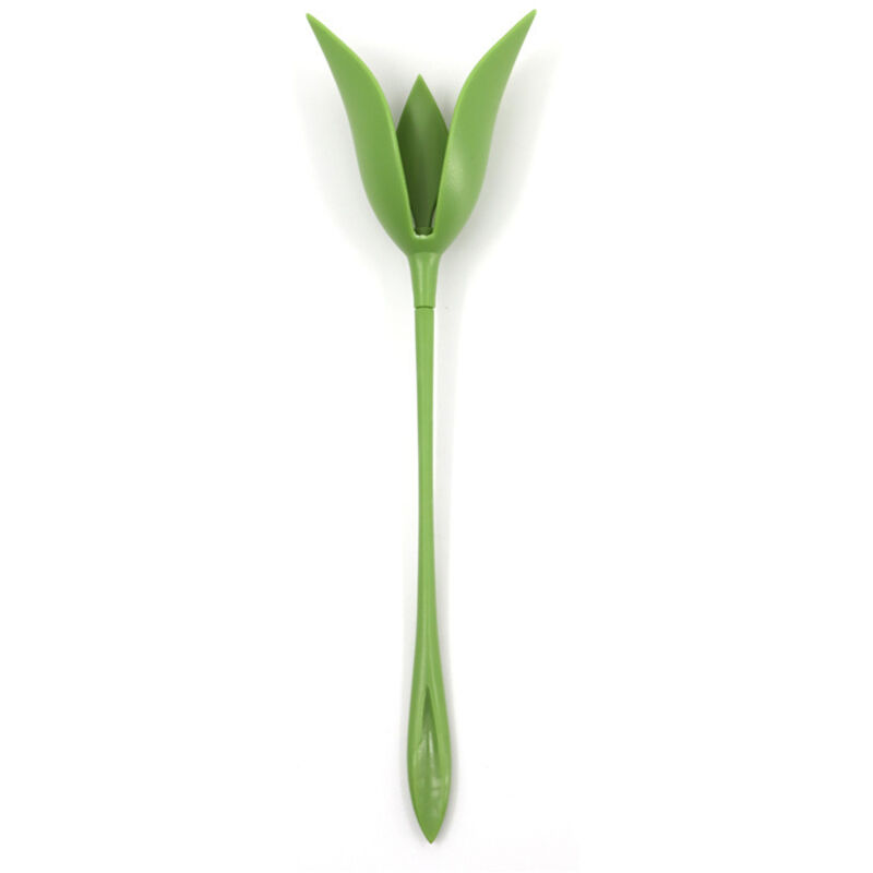 Ahlsen 12 pièces Porte-Serviette Fleur Creative en Plastique Fleur Outil Rouleau Vert Conception pour Table Décoration Famille Partie Serviette Anneau