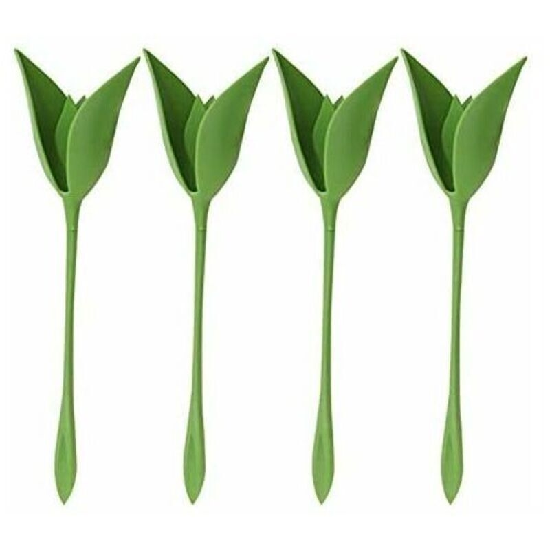 12 pièces Porte-Serviette Fleur Creative en Plastique Fleur Outil Rouleau Vert Conception pour Table Décoration Famille Partie Serviette Anneau