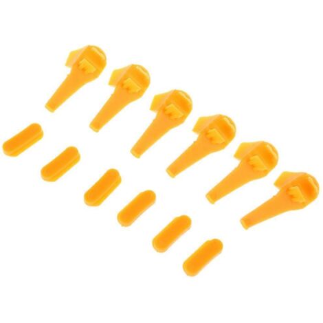 12 pièces pour démonte-pneus : insert de jante en nylon avec tête de canard pour montage et démontage, protection de jante.