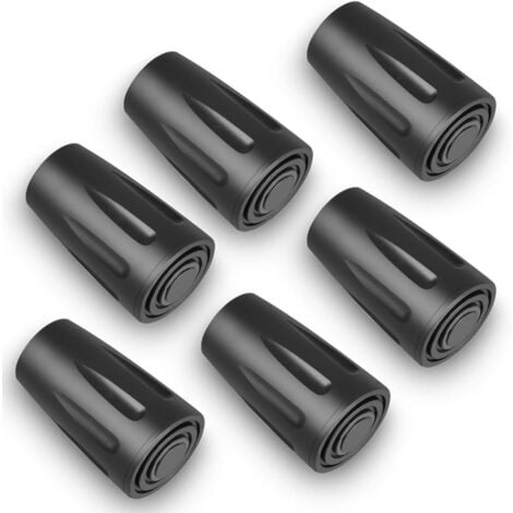 LONGZIMING 12 Pièces Protecteur en Caoutchouc Embouts,Baton Marche Trekking Protecteurs Bouchon , pour bâtons de Marche Nordique Trekking Protecteurs ,pour Asphalte Tampon pour Bâtons de Trekking