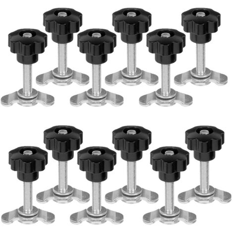 12 Pièces Rail D'arrimage Connecteur ferroviaire aéroportuaire pour Rails D'avion Anneau D'arrimage pour Rail d'Drrimage