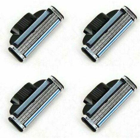 12 pièces recharges de remplacement de lames de rasoir pour hommes pour Gillette Mach 3 -