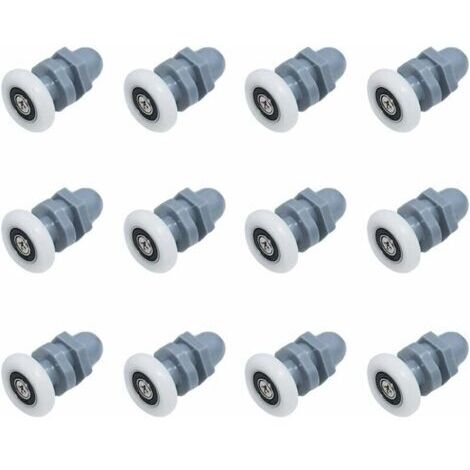 12 Pièces Roulette Porte De Douche Douche Roulettes Galets De Porte Porte Coulissante Porte A Roulette Rouleaux Inférieur Porte De Douche Roue Rouleau Roulette Roue Douche 20Mm Roulette