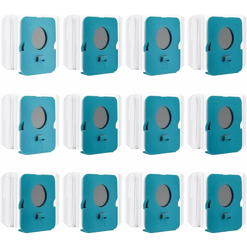 12 Pièces Sac à Poussière Clean Station pour Bespoke Jet VCA-ADB95, Sacs de Rechange pour Aspirateur, Sacs d'Aspirateur, Accessoires pour Aspirateurs
