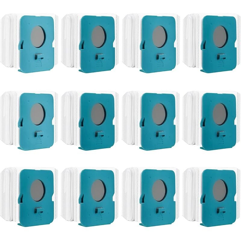 12 Pièces Sac à Poussière Clean Station pour Samsung Bespoke Jet VCA-ADB95, Sacs de Rechange pour Aspirateur, Sacs d'Aspirateur, Accessoires pour