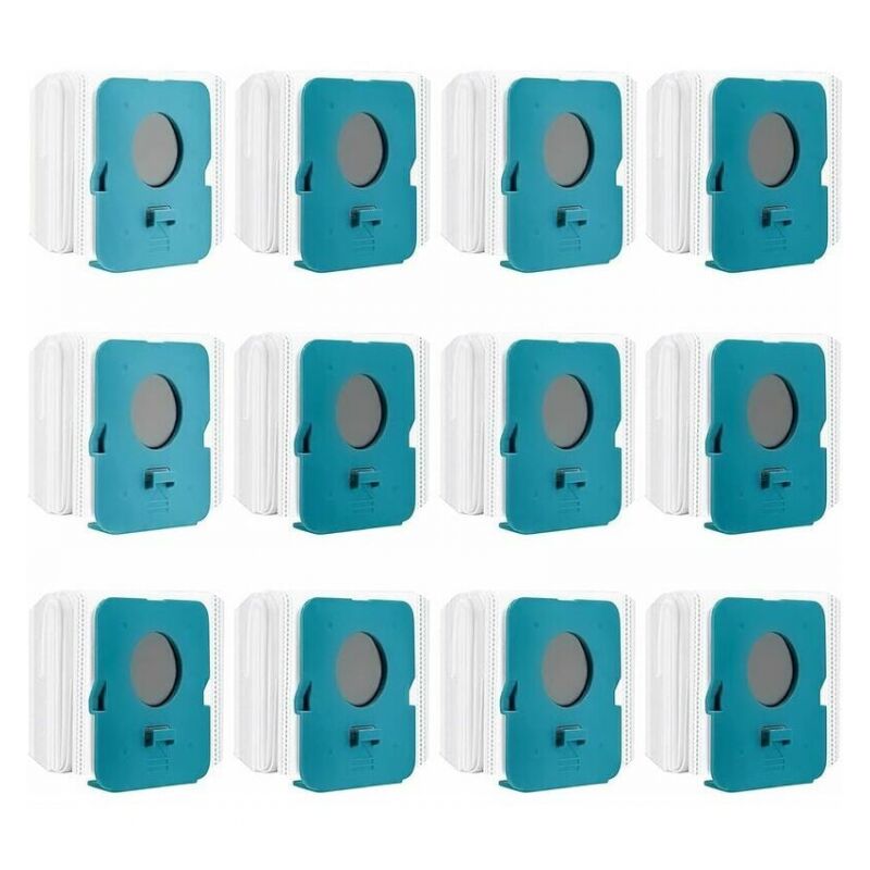 12 Pièces Sac à Poussière Clean Station pour Samsung Bespoke Jet VCA-ADB95,VS20A95923W, Sacs de Rechange pour Aspirateur, Sacs d'Aspirateur,