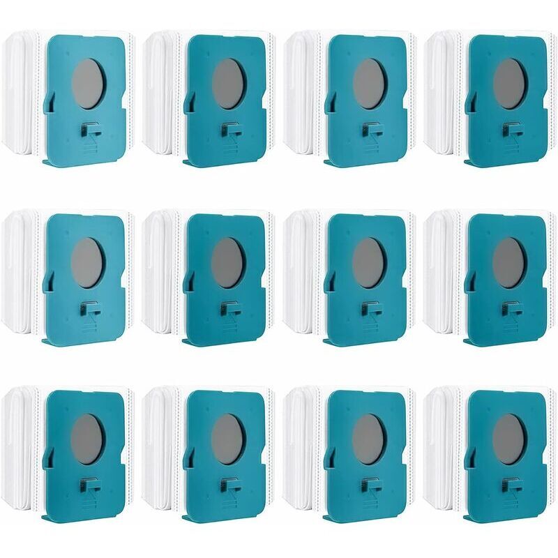 12 Pièces Sac à Poussière Clean Station pour Samsung Bespoke Jet VCA-ADB95,VS20A95923W, Sacs de Rechange pour Aspirateur, Sacs d'Aspirateur,