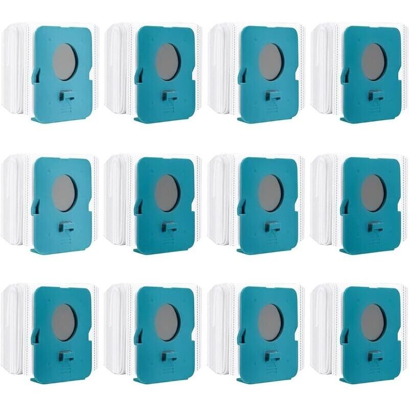 12 Pièces Sac à Poussière Clean Station pour SAMSUNG BESPOKE VS20A95923W, Sacs de Rechange pour Aspirateur, Sacs d'Aspirateur, Accessoires pour