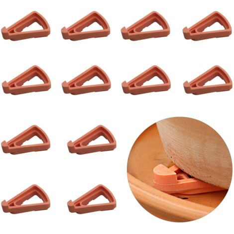 12 pieds triangulaires pour pots de fleurs, supports invisibles pour pots de fleurs, 7 x 5,5 x 2 cm, pour une utilisation intérieure et extérieure