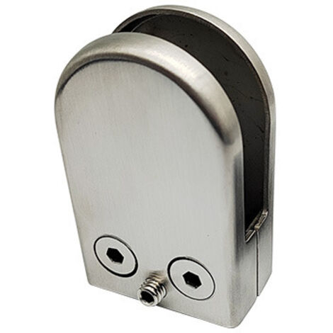 12 piezas (8-10 mm) abrazaderas de vidrio, soportes de vidrio hechos de acero inoxidable 304, abrazaderas planas para pasamanos, ventanas, balaustradas, ajustables, huecos de escalera, baño