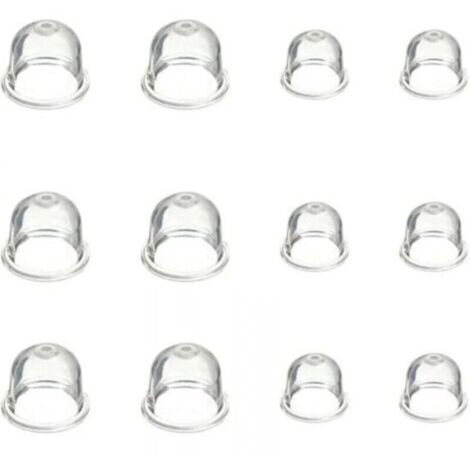 12 Piezas Bombilla de Bomba de Cebado de Carburador Accesorios de Carburador de Bomba de Cebado de Bombilla de 19 mm y 22 mm para Desbrozadora Motosierra Soplador Recortadora