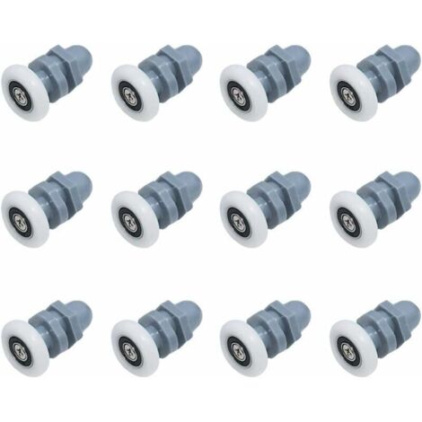 12 Piezas Ruedas para Puertas de Ducha, Ruedas para Puertas de Ducha, Ruedas para Puertas Correderas, Ruedas Inferiores, Ruedas para Puertas de Ducha, Ruedas para Puertas de Ducha, Ruedas para Puertas