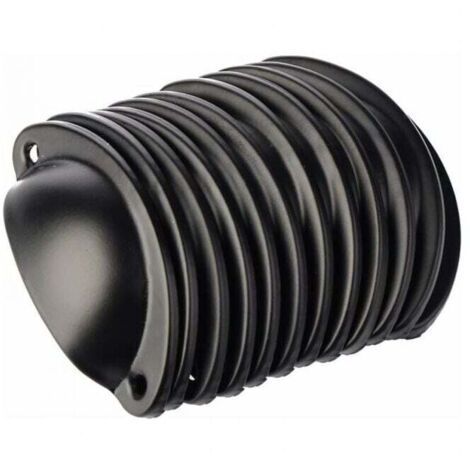 12 poignées coquille vintage pour commode meubles de cuisine, poignées de porte de placard vintage 8,2cm x 3,5cm noir
