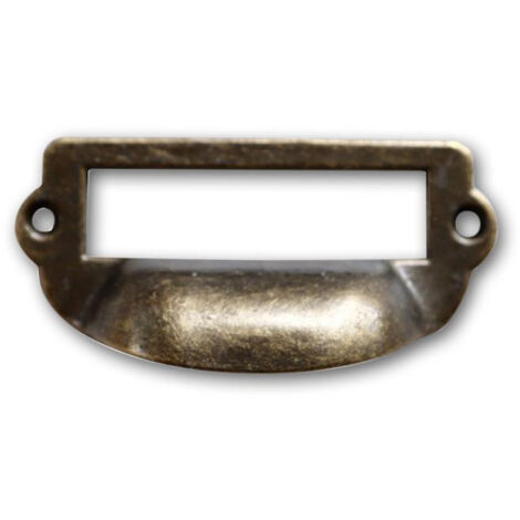 12 poignées fonte patinée 06 - Fonte - Marron - Décoration d'Autrefois