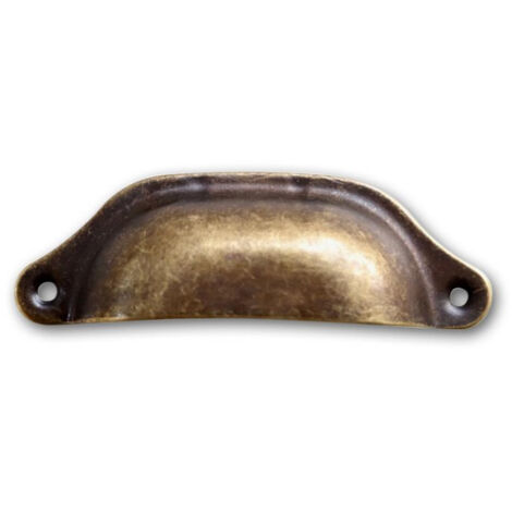 12 poignées fonte patinée 07 - Fonte - Marron - Décoration d'Autrefois