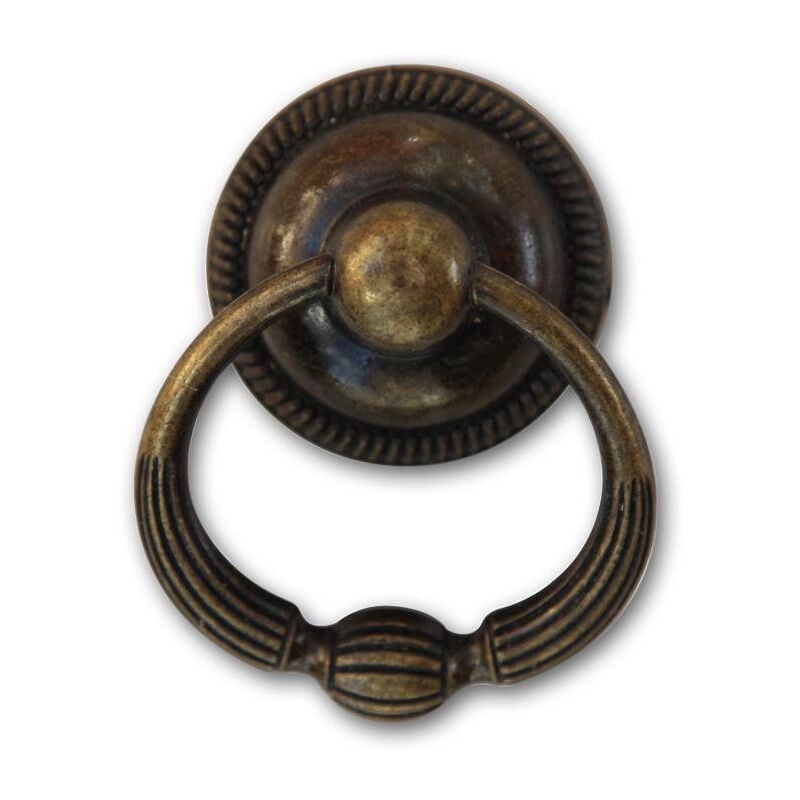 12 poignées fonte patinée 17 - Fonte - Marron - Décoration d'Autrefois